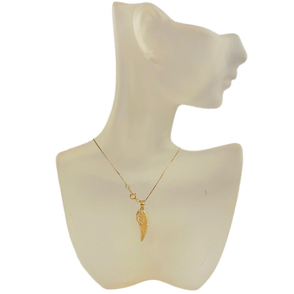 10K Angel Wing Midas Turkey Solid Yellow Gold 18” Chain 1.8 Grams